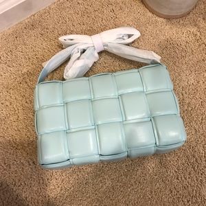 Cassette pillow bag baby blue